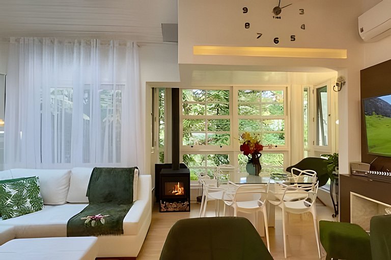 Apto Familiar|7 hospedes|2Q|Condominio|Lareira