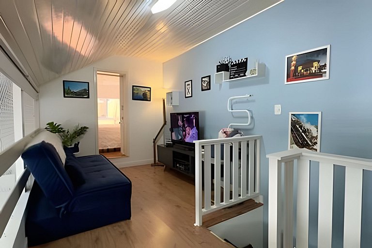 Apto Familiar|7 hospedes|2Q|Condominio|Lareira