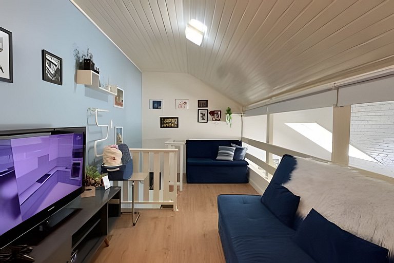 Apto Familiar|7 hospedes|2Q|Condominio|Lareira