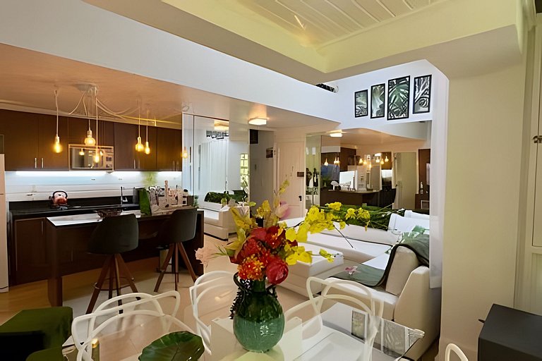 Apto Familiar|7 hospedes|2Q|Condominio|Lareira