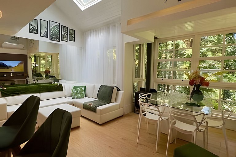 Apto Familiar|7 hospedes|2Q|Condominio|Lareira