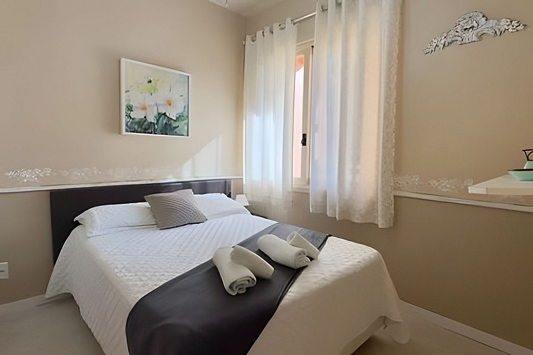 Apart 500 m Lago Negro |Vista Jardim | Lareira