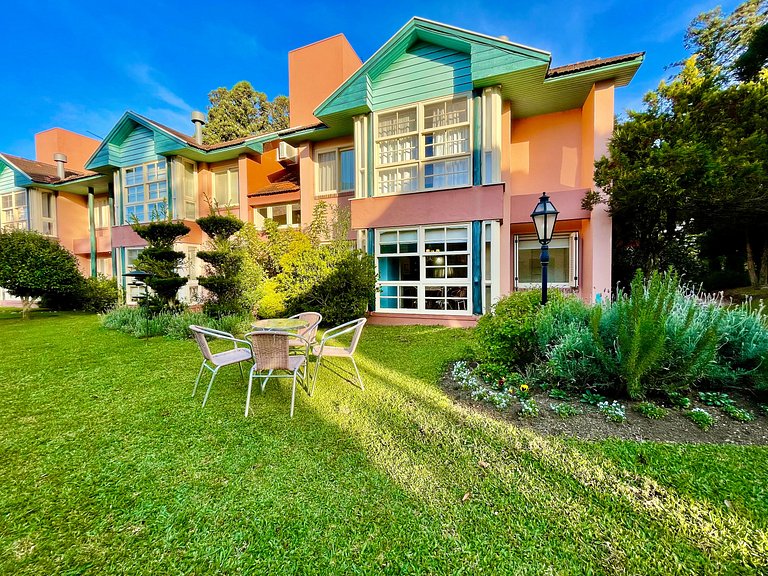 Apto Familiar|7 hospedes|2Q|Condominio|Lareira