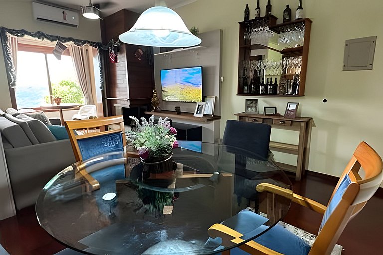 Vista Única Gramado|Próx. Centro|Lareira|5 Pessoas