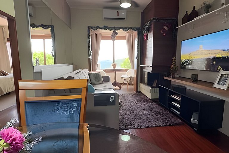 Vista Única Gramado|Próx. Centro|Lareira|5 Pessoas