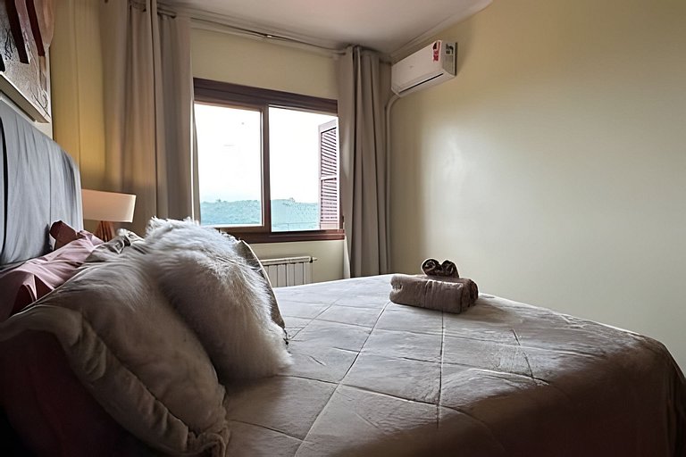 Vista Única Gramado|Próx. Centro|Lareira|5 Pessoas